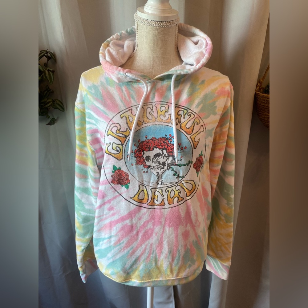 ❌SOLD❌ 💒 GRATEFUL DEAD HOODIE UNISEX TIE DYE SMALL - Picture 1 of 4